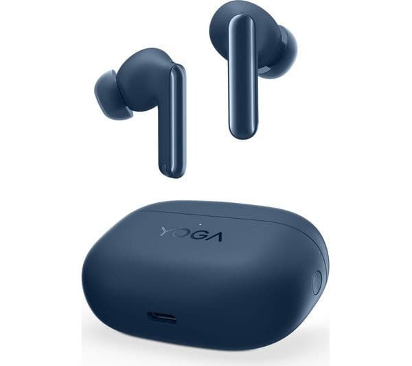 Lenovo Yoga TWS PC Edition Wireless Bluetooth Noise-Cancelling Earbuds - Cosmic Blue - Image 2