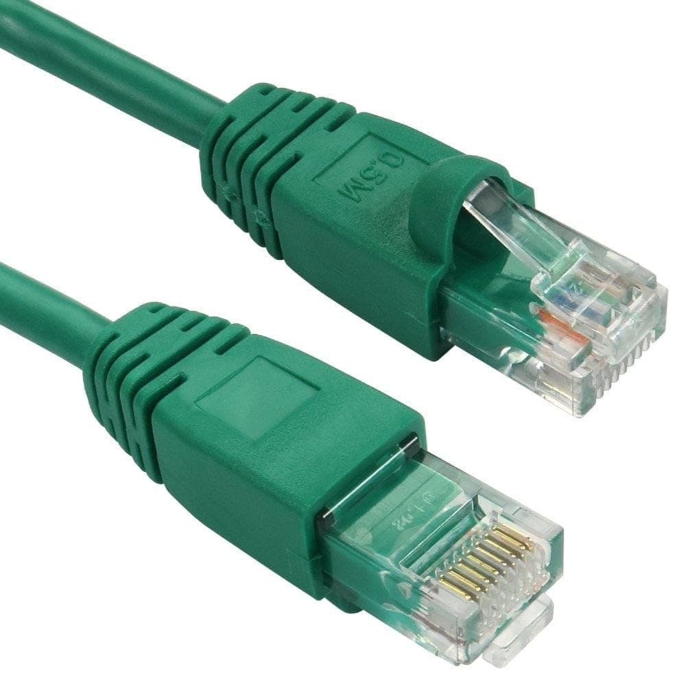 Cables Direct 1m CAT5E Patch Cable (Green) - Image 1