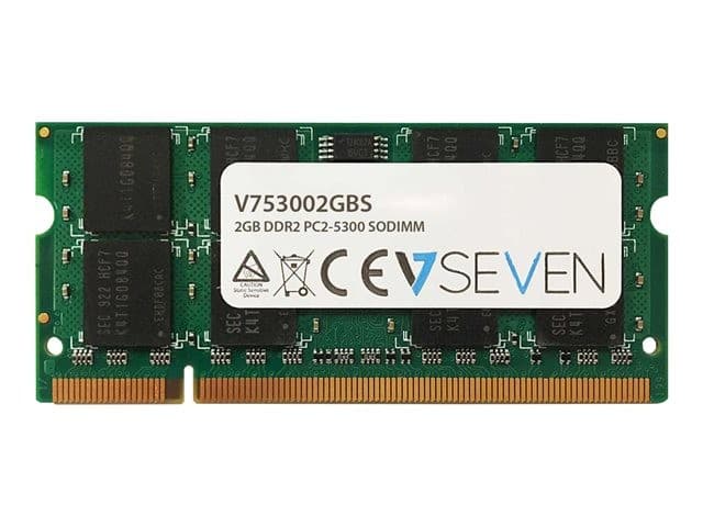 V7 - DDR2 - module - 2 GB - SO-DIMM 200-pin - 667 MHz / PC2-5300 - unbuffered