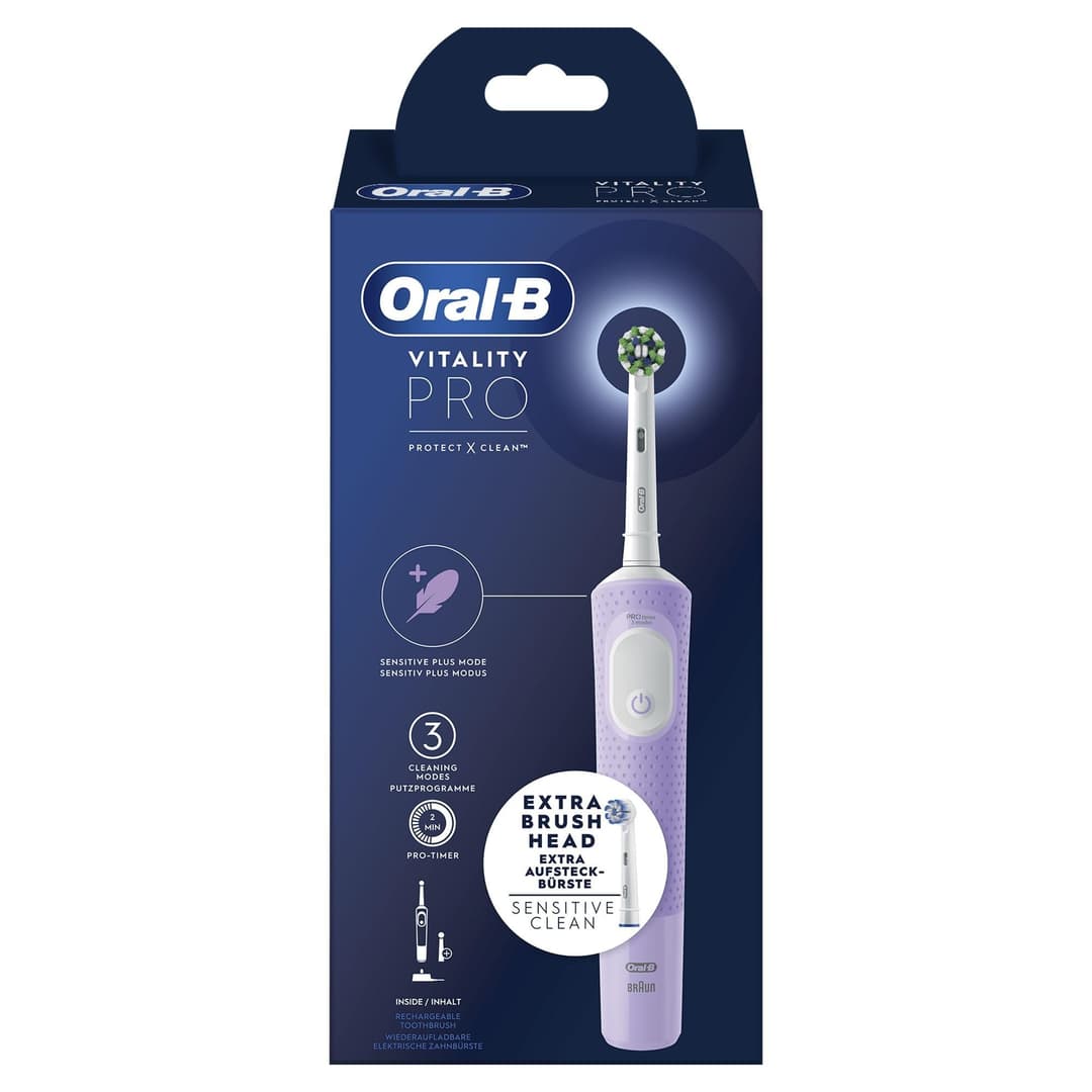 Oral-B Vitality Pro Rechargeable Electric Toothbrush - Violet - Image 3