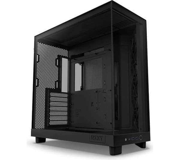 NZXT H6 Flow ATX PC Case Black