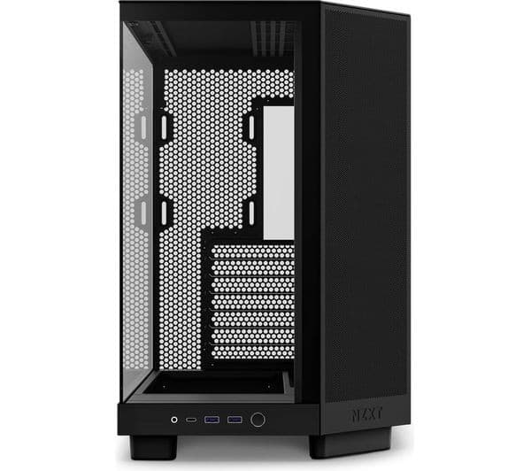 NZXT H6 Flow ATX PC Case Black - Image 2
