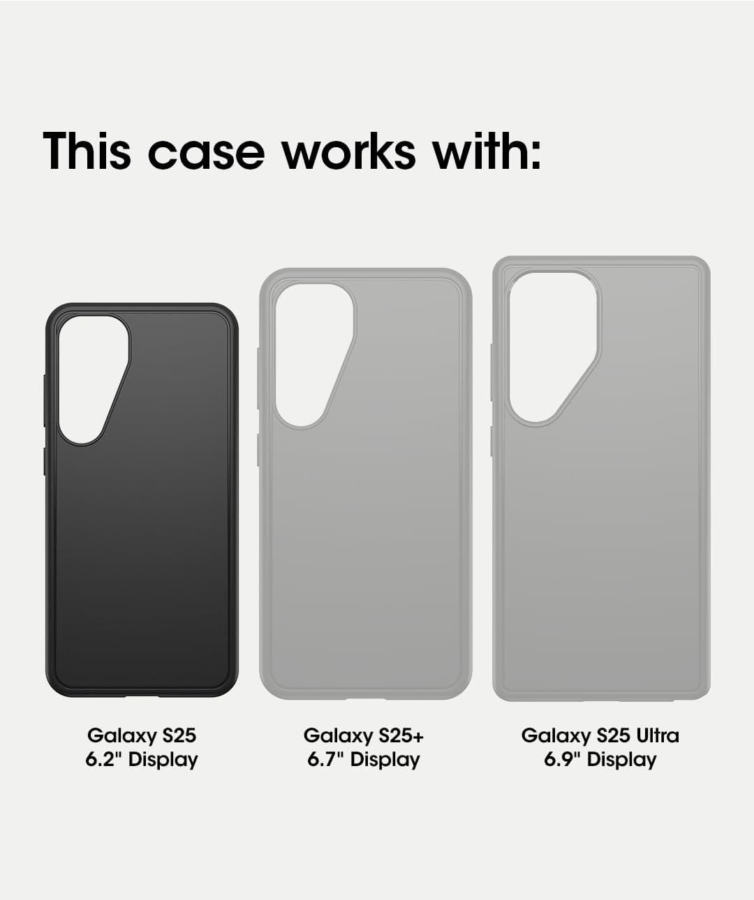 OtterBox Sleek Case for Samsung Galaxy S25, Clear - Image 4