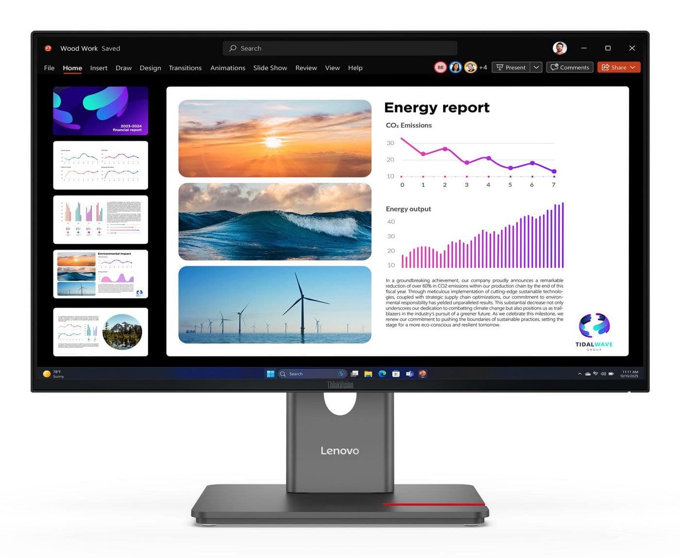 Lenovo ThinkVision P24q-40 QHD (2560 x 1440) Monitor - Black