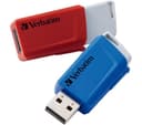 Verbatim Store 'n' Click USB 3.2 Gen 1 Flash Drive 32GB - Pack of 2 (Red & Blue) thumbnail 1