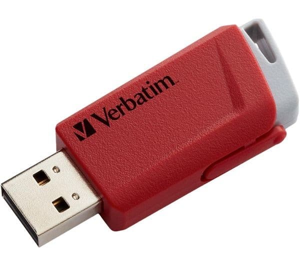 Verbatim Store 'n' Click USB 3.2 Gen 1 Flash Drive 32GB - Pack of 2 (Red & Blue) - Image 4