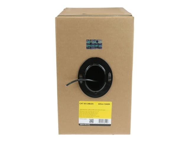 StarTech.com Cat5e Bulk Cable 305m Black - Image 2