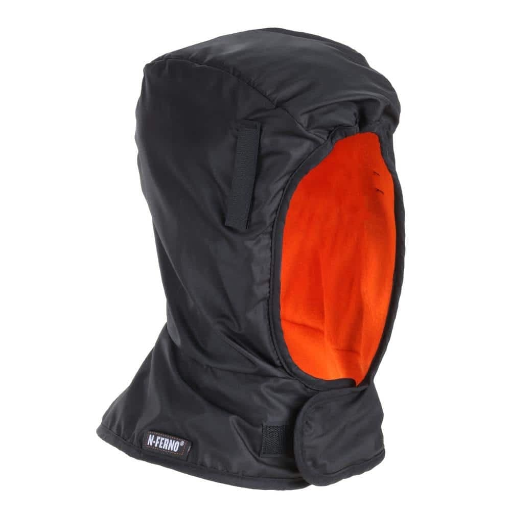 Ergodyne N-Ferno 6842 2-Layer Winter Hard Hat Liner, Shoulder Length - Black