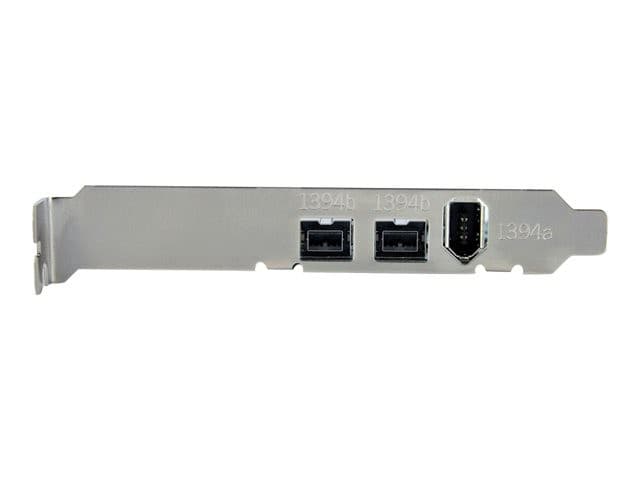 StarTech.com 3 Port 2b 1a 1394 PCI Express FireWire Card Adapter - 1394 FW PCIe FireWire 800 / 400 Card (PEX1394B3) - FireWire adapter - PCI Express x1 - 2 ports - Image 5