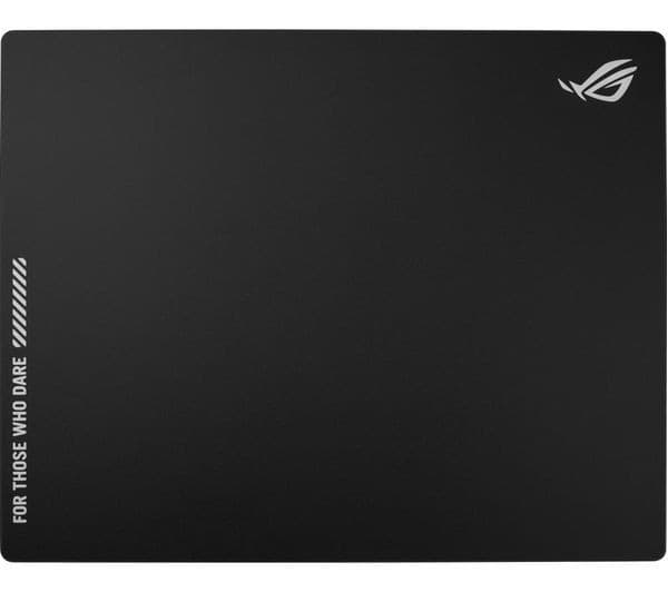 ASUS ROG Moonstone Ace L Tempered Glass Gaming Mouse Pad - Black