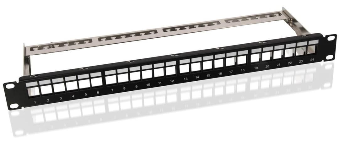 Microconnect CAT6 24-Port 19-inch Keystone Patch Panel (PP-027) - Image 1