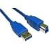 Cables Direct USB3-801BL 1m USB 3.0 Type A to Type B Cable in Blue thumbnail 2
