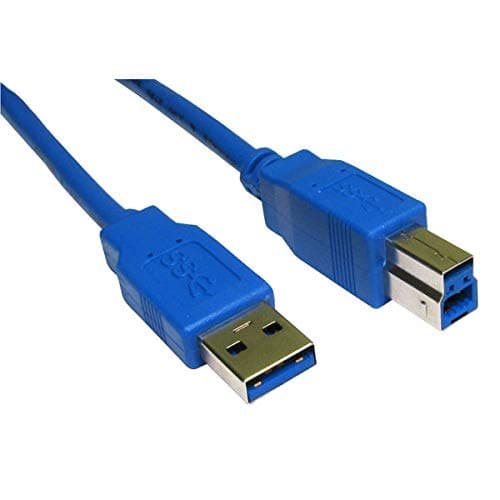 Cables Direct USB3-801BL 1m USB 3.0 Type A to Type B Cable in Blue - Image 3