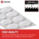 VELCRO Brand Stick On Loop Coins, 19 mm, White - Pack of 125 thumbnail 4