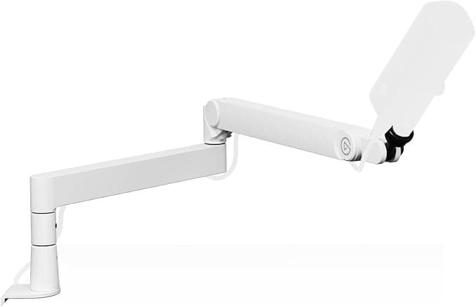 Elgato Wave Mic Arm Pro 10AAT9911 Low Profile Gas Spring Suspension Boom Arm - White - Image 1