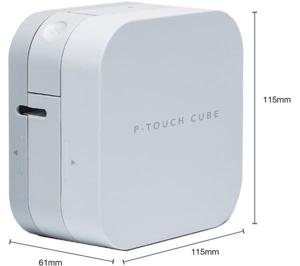 BROTHER PT Cube PTP300BT Bluetooth Label Printer - Image 3