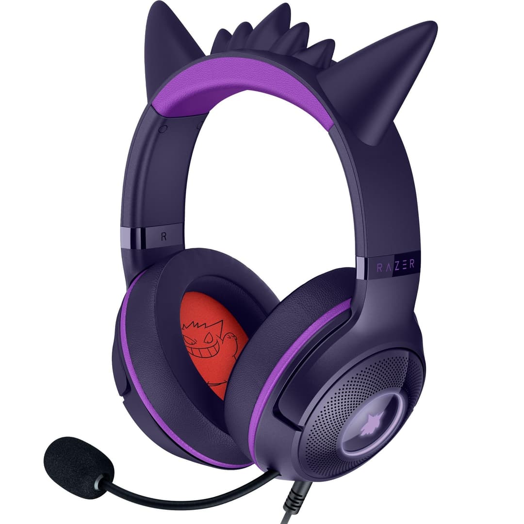 Razer Kraken Kitty V2 - Gengar Pokémon Edition - USB Headset - Violet - Image 1