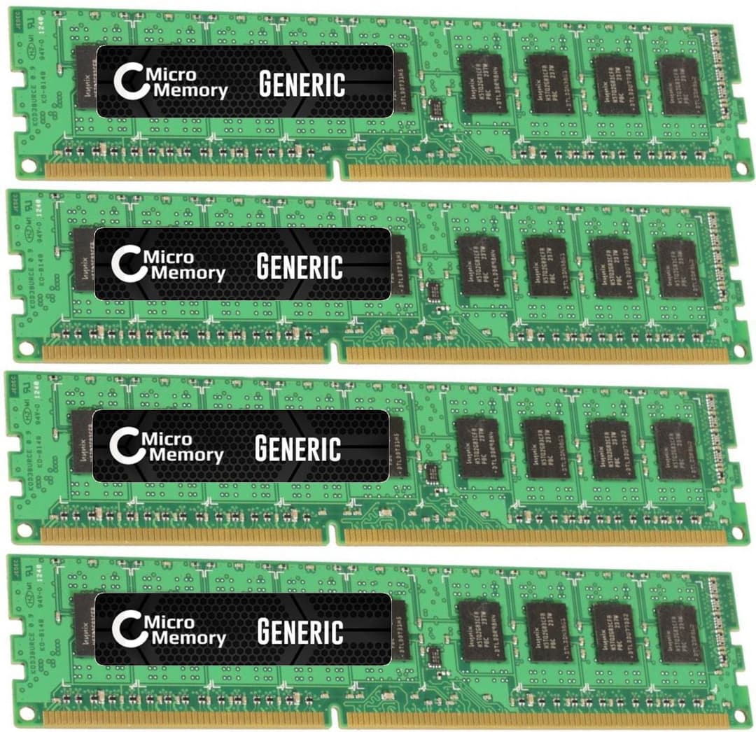 CoreParts MMD2623/32GB 32GB (4 x 8GB) DDR3 1600MHz PC3-12800 240-pin ECC DIMM Memory Kit for Dell PowerEdge M620, R620, R720, R720xd, T620 - Image 1