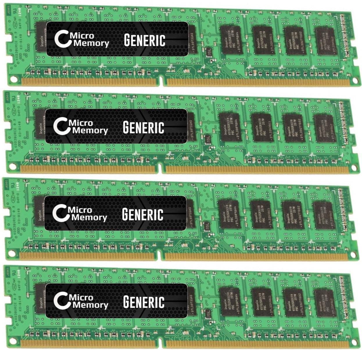 CoreParts MMD2623/32GB 32GB (4 x 8GB) DDR3 1600MHz PC3-12800 240-pin ECC DIMM Memory Kit for Dell PowerEdge M620, R620, R720, R720xd, T620