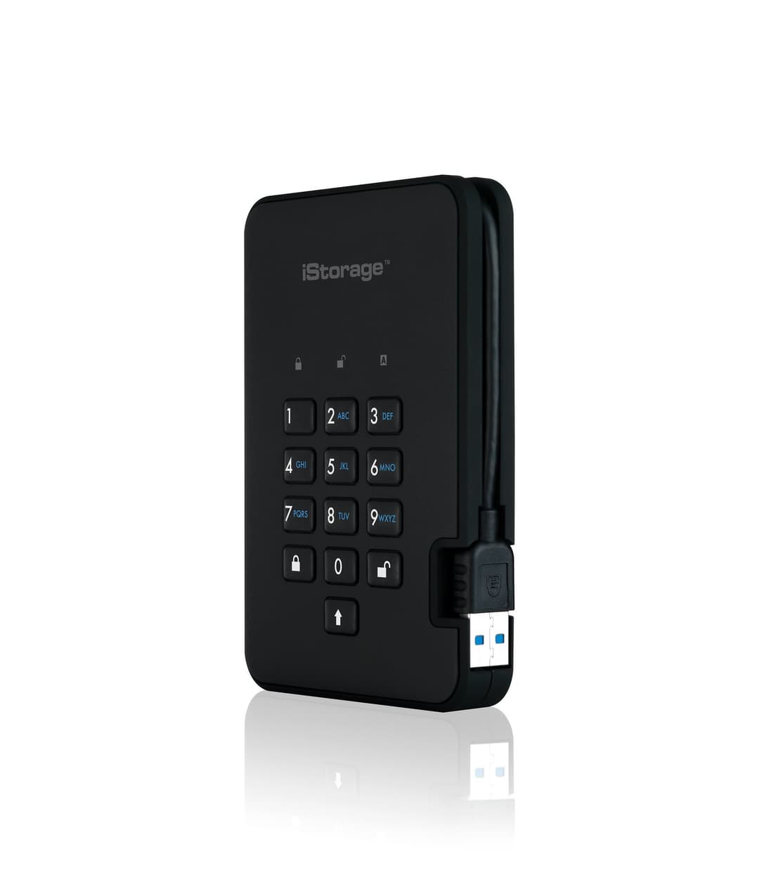 iStorage diskAshur² HDD 1TB Black | Secure Portable Hard Drive |AES-XTS 256-bit Hardware Encryption | PIN protected | OS & Platform Independent | TAA Compliant|Brute force hack defence | Dust/Water Resistant - Image 3