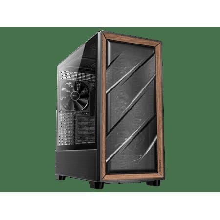 Antec FLUX Wood  5 x PWM Fans Included  High-Airflow Front Panel With Walnut Wood  Type-C  420mm Radiator & Back Connect Motherboard Support  Up to 9 Fans Simultaneously  Mid-Tower E-ATX PC Case - Image 2
