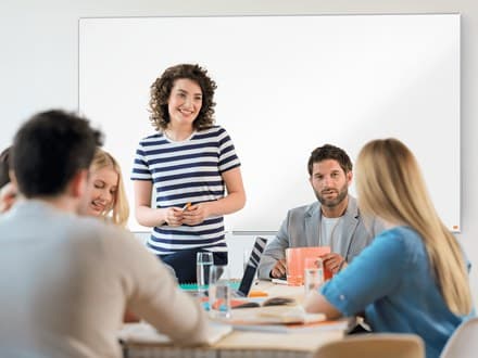 Nobo Impression Pro Widescreen Lacquered steel Magnetic Whiteboard 55" 122x69cm - Image 2