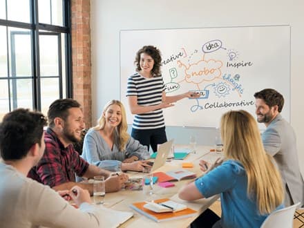 Nobo Impression Pro Widescreen Lacquered steel Magnetic Whiteboard 55" 122x69cm - Image 3