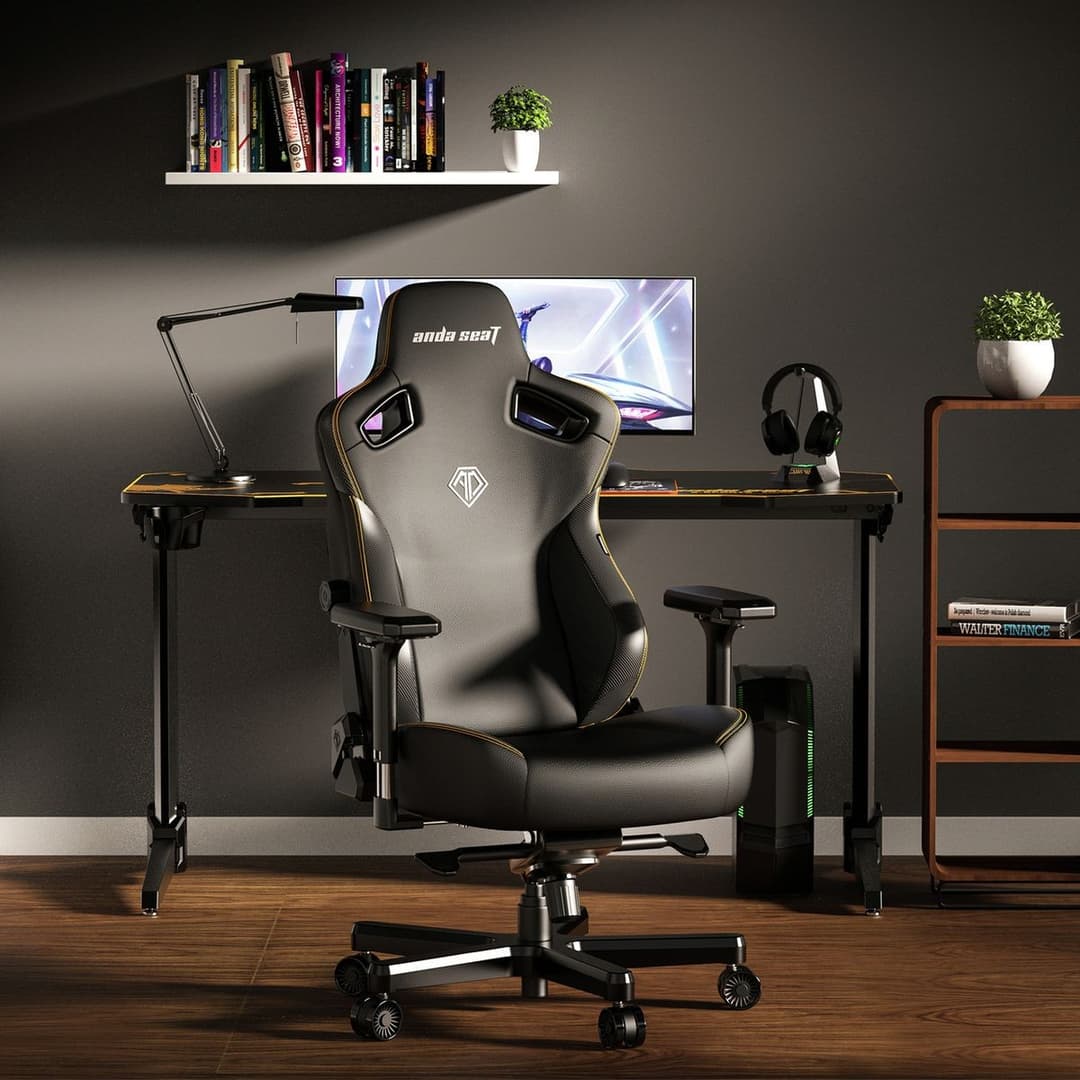 AndaSeat Kaiser 3 Premium Gaming Chair - Large, Ash Grey Linen Fabric - Image 2