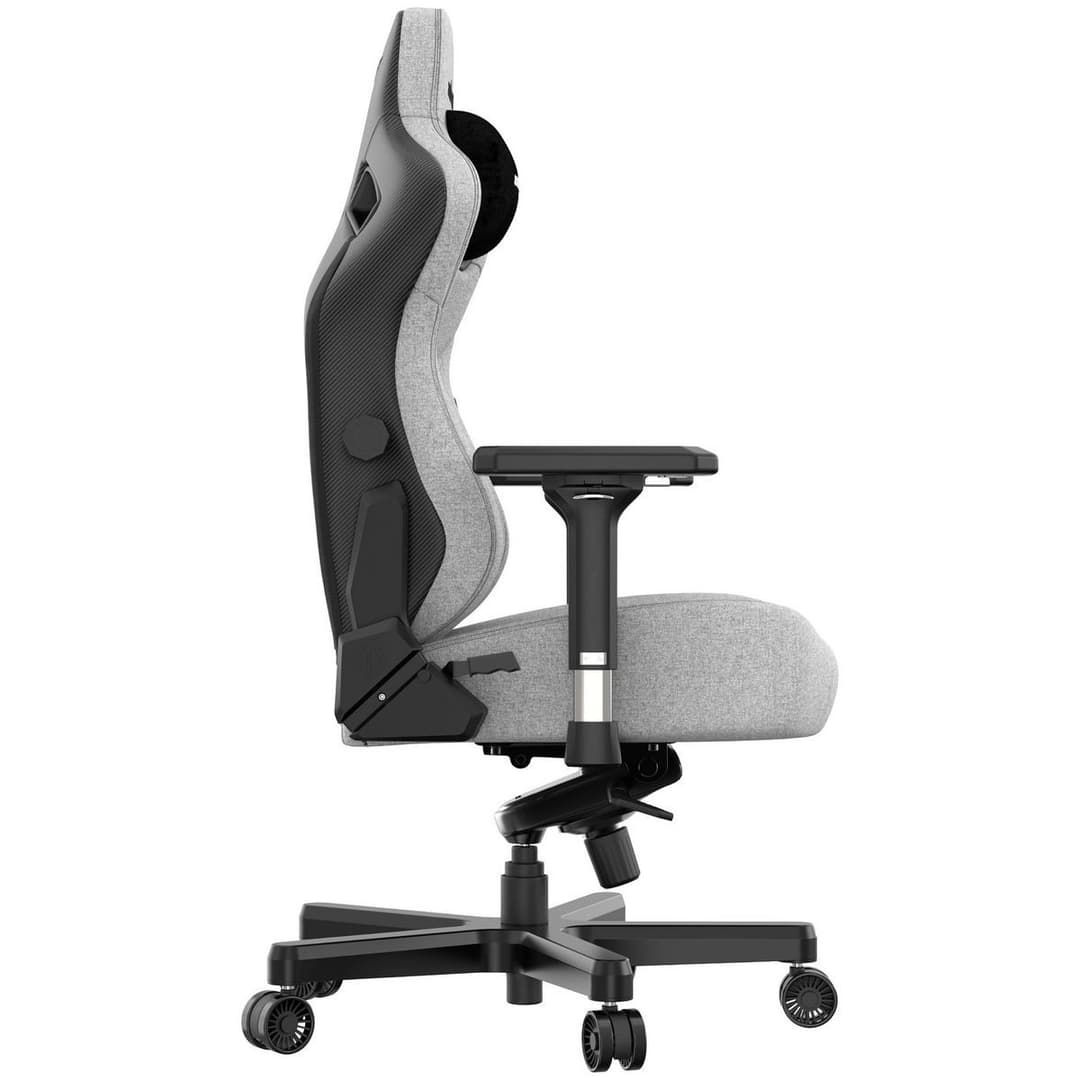 AndaSeat Kaiser 3 Premium Gaming Chair - Large, Ash Grey Linen Fabric - Image 4
