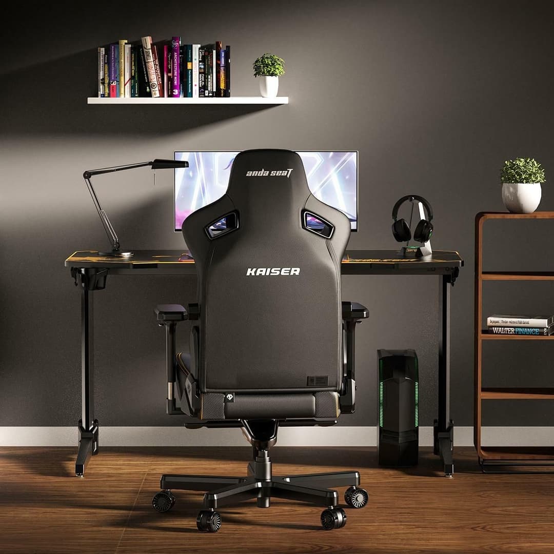 AndaSeat Kaiser 3 Premium Gaming Chair - Large, Ash Grey Linen Fabric - Image 6