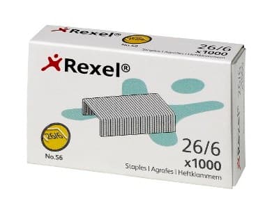 Rexel No.56 26/6 Staples (Pack of 1000)