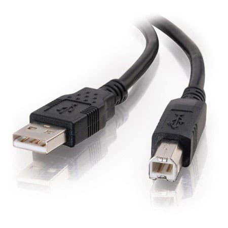 C2G 2m USB 2.0 A/B Cable - Black (6.6ft) - Image 2