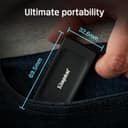 Kingston XS1000 USB 3.2 Gen 2 Portable External SSD 1TB - Black thumbnail 2