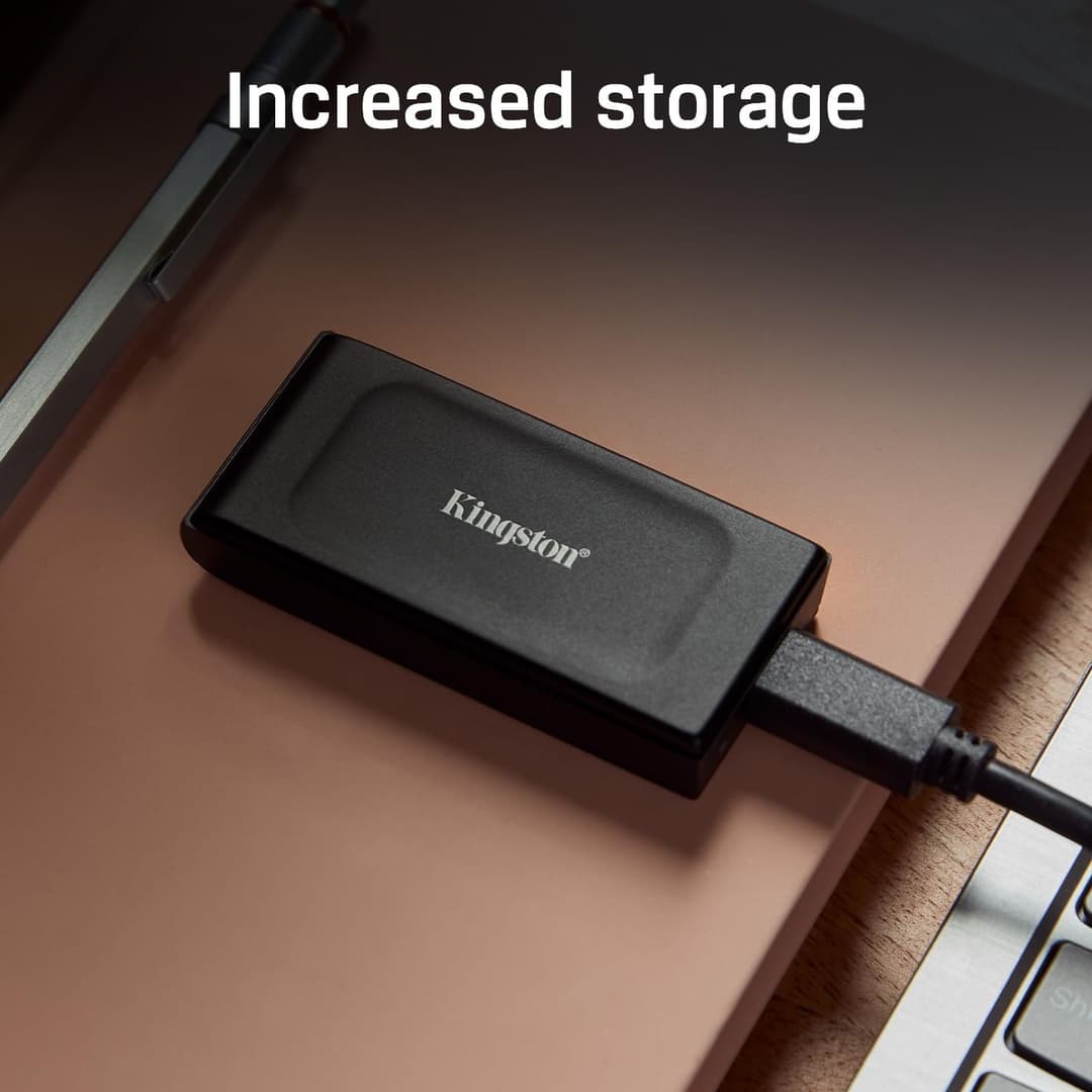 Kingston XS1000 USB 3.2 Gen 2 Portable External SSD 1TB - Black - Image 4