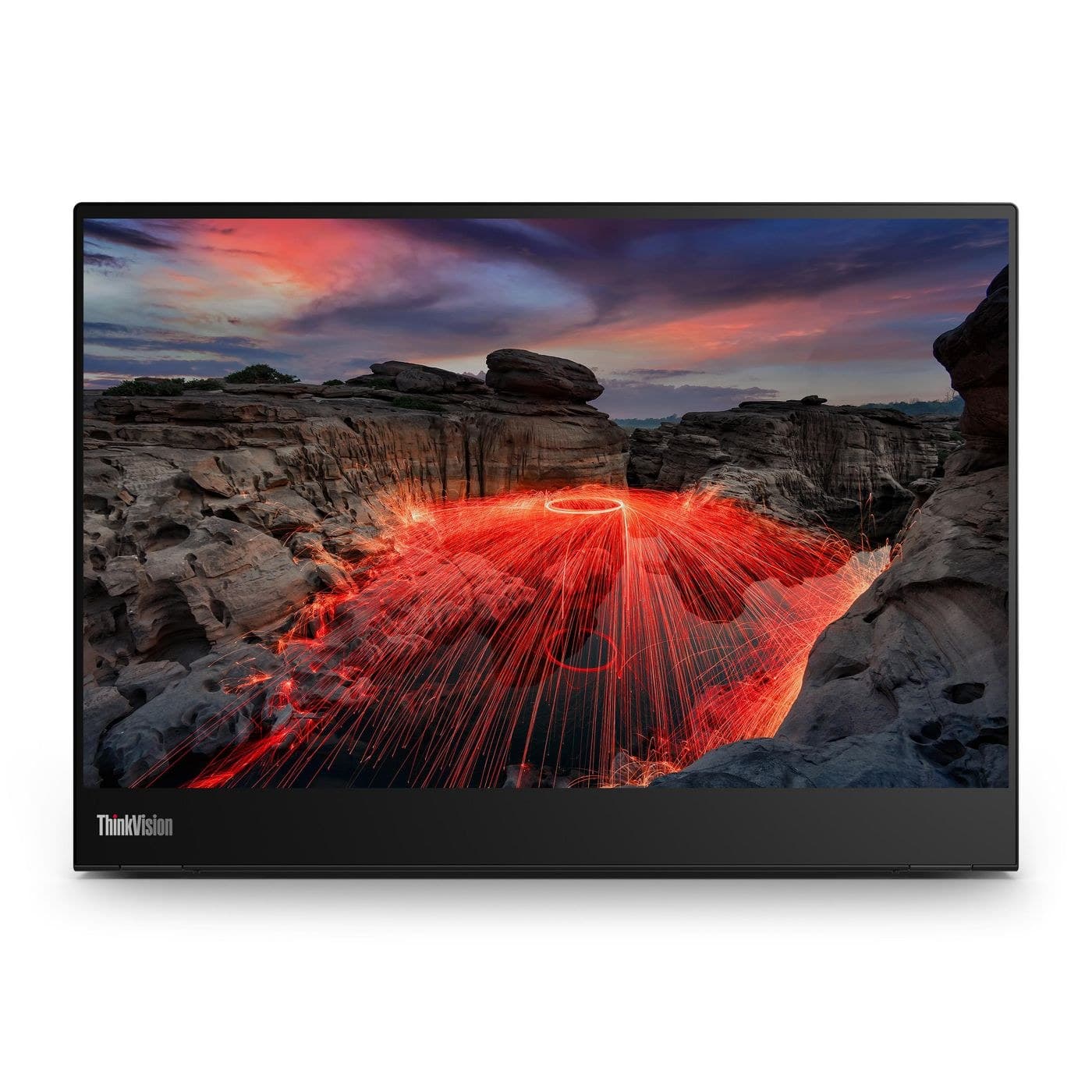 Lenovo ThinkVision M14t Gen 2 14-inch 2.2K Touchscreen Portable Monitor - Raven Black