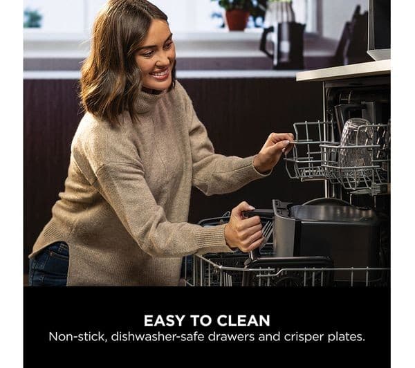 Ninja MAX 6-in-1 Dual Zone DZ400UK Air Fryer Gun Metal Grey - Image 6