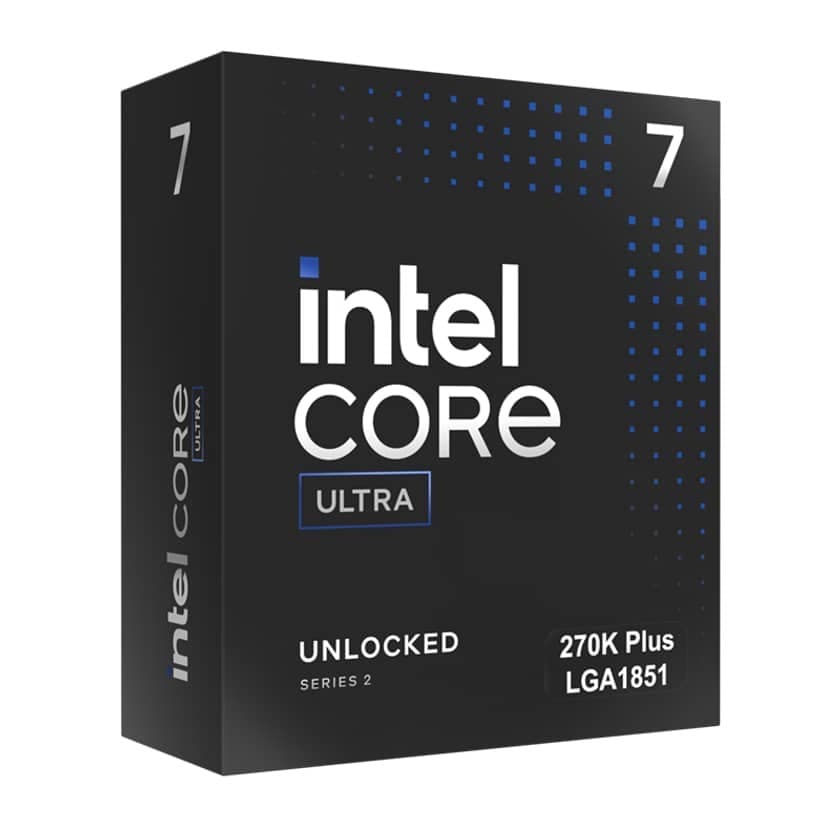 Intel Core Ultra 7 270K Plus 24-Core Processor, Up to 5.5GHz, 36MB Smart Cache, LGA1851 – BX80768270K - Image 1