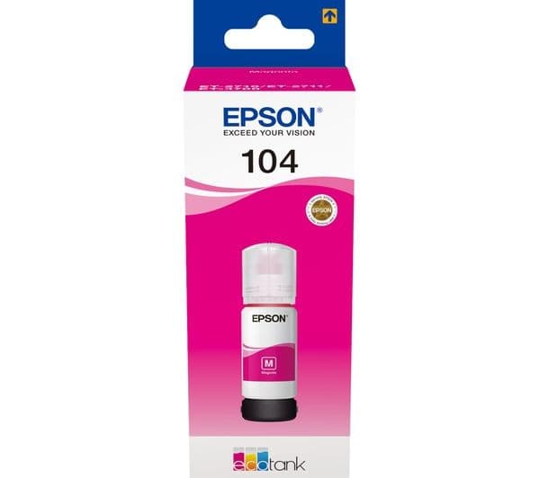 Epson EcoTank 104 Original Ink Bottle 65ml - Magenta