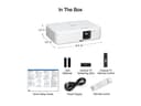 Epson CO-FH02 3LCD Full HD 1080p Projector 3000 Lumens Android TV Black/White thumbnail 1