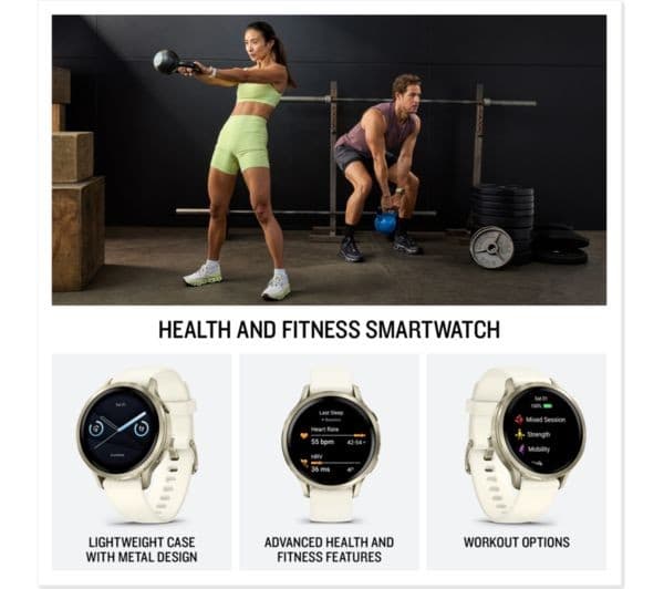 Garmin Venu 4 Smartwatch 41mm Lunar Gold - Image 2