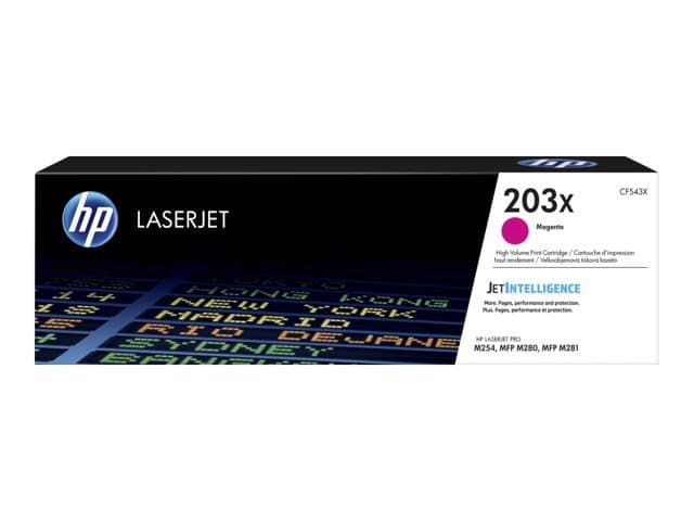 HP 203X High Yield Original LaserJet Toner Cartridge CF543X Magenta 2500 Pages