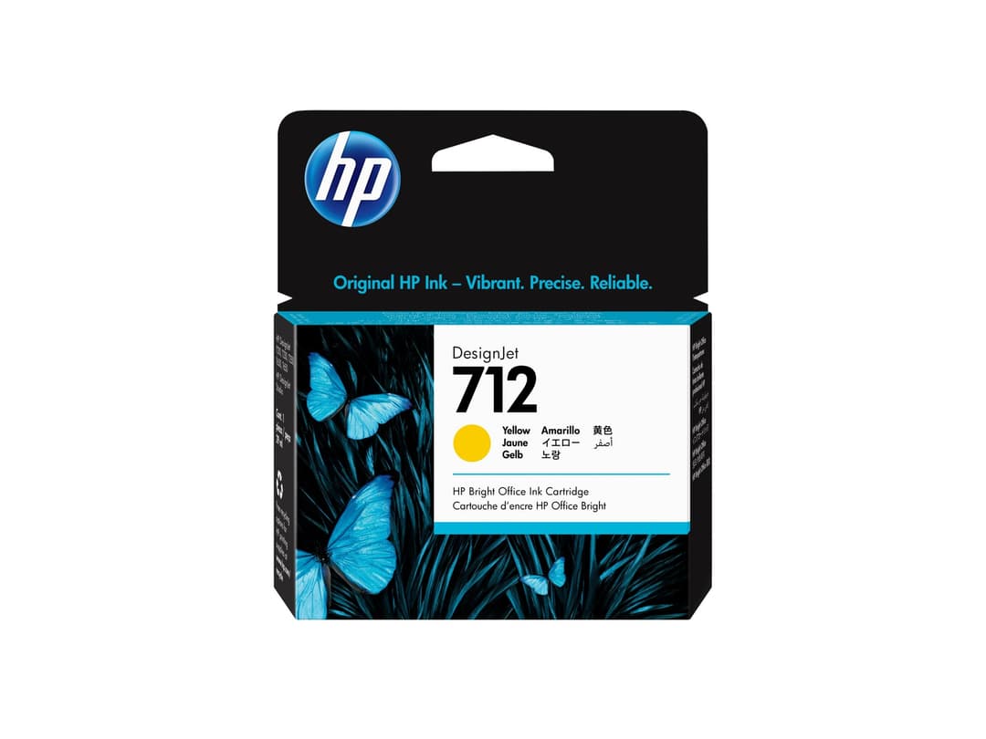 HP 712 29-ml DesignJet Ink Cartridge - Yellow - Image 1
