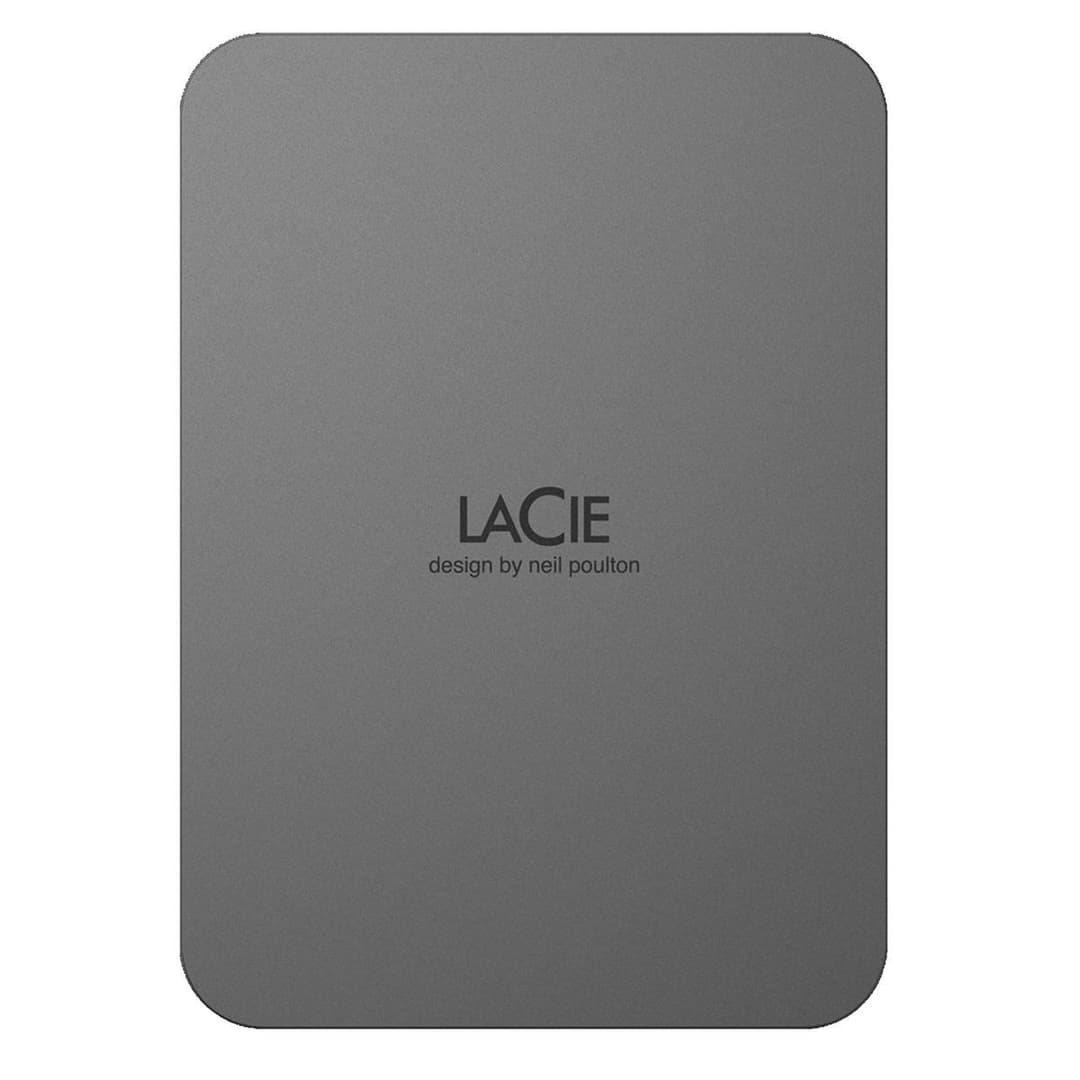 LaCie Mobile USB-C 4TB Portable External Hard Drive - Space Grey - Image 1