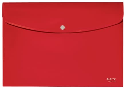 Leitz Recycle Document Wallet A4 Pack of 10 - Red - Image 1