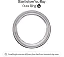 Oura Ring 4 Smart Ring - Silver, Size 7 thumbnail 2