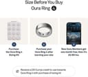 Oura Ring 4 Smart Ring - Silver, Size 7 thumbnail 3