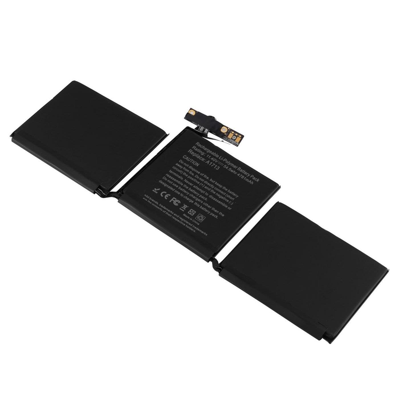 CoreParts MBXAP-BA0033 Replacement Laptop Battery for Apple MacBook Pro 13" Retina Late 2016 A1708, 11.1V 4.7Ah 52Wh 6-Cell Li-Pol