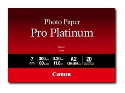 Canon Photo Paper Pro Platinum - photo paper - 20 sheet(s) - A2 - 300 g/m²