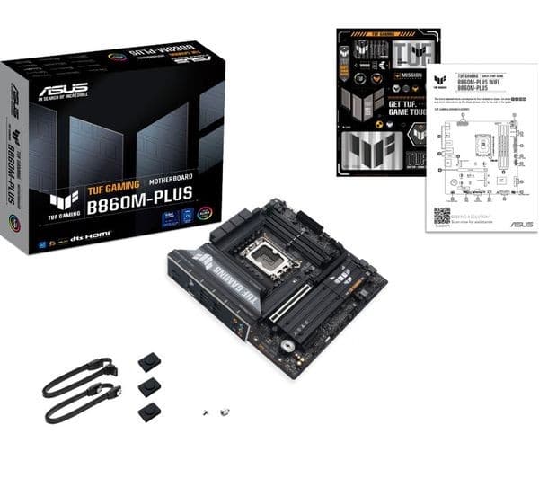 ASUS TUF Gaming B860M-PLUS Intel B860 LGA1851 DDR5 Micro-ATX Motherboard - Wired - Image 2
