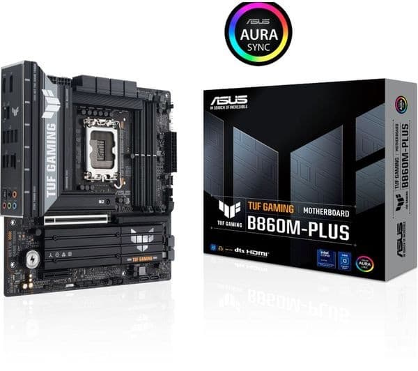 ASUS TUF Gaming B860M-PLUS Intel B860 LGA1851 DDR5 Micro-ATX Motherboard - Wired - Image 4